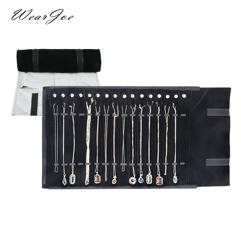 Velvet Ribbon Roll - Travel Jewelry Necklace Display Holder Storage
