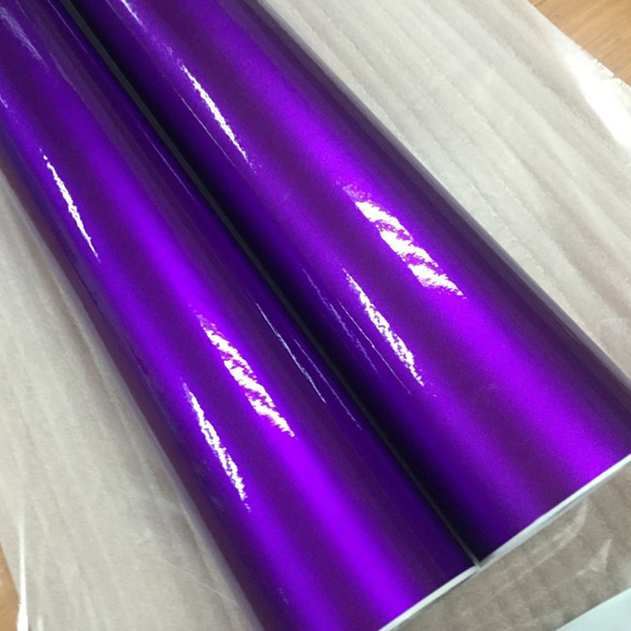 Glitter Vinyl Roll - Premium Gloss Metal Candy Purple Vinyl