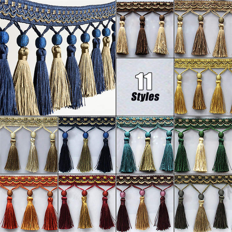 Beaded Trim Fringe - 1/3M Tassel Fringe Trim Sewing Crafts