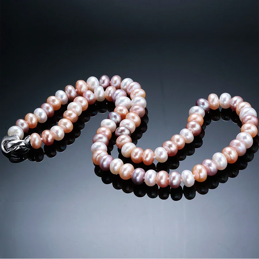 Pearl Trim Chain - YWYC 7-10mm Bread Bead Freshwater Pearl