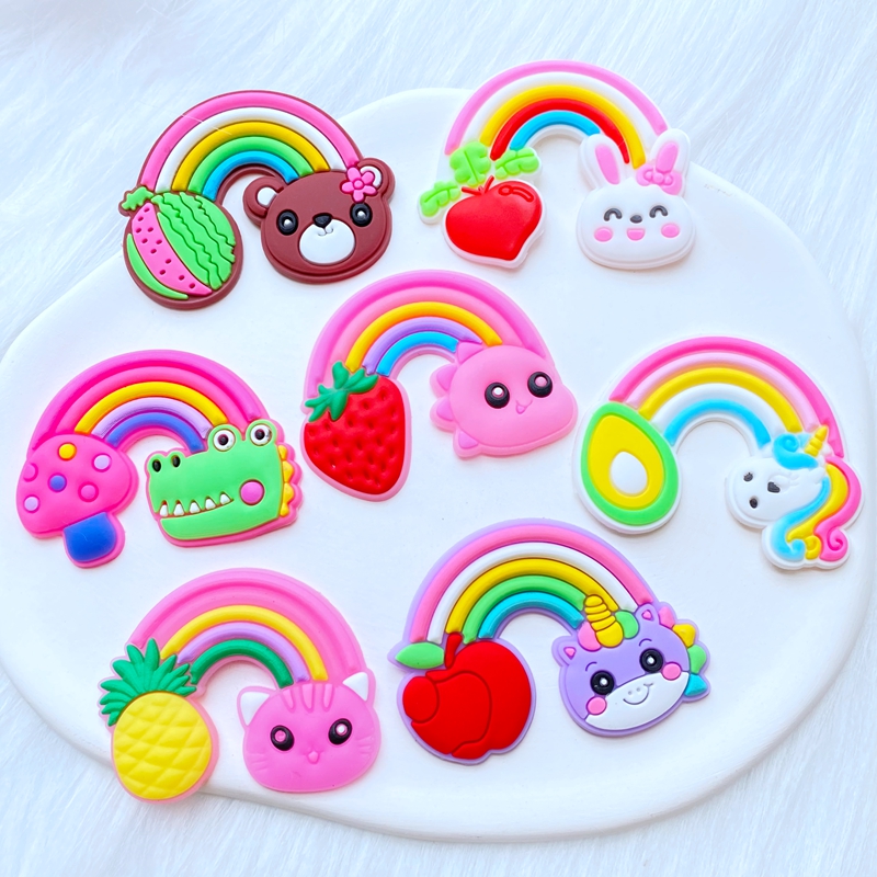10Pcs New Cute Fruit Animal Ra - Embellishment Glue Craft 评论和价格