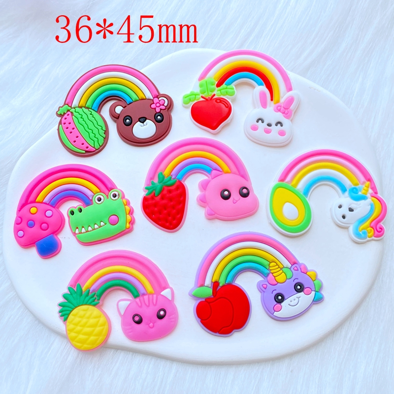 10Pcs New Cute Fruit Animal Ra - Embellishment Glue Craft 评论和价格