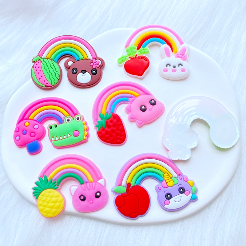 10Pcs New Cute Fruit Animal Ra - Embellishment Glue Craft 评论和价格