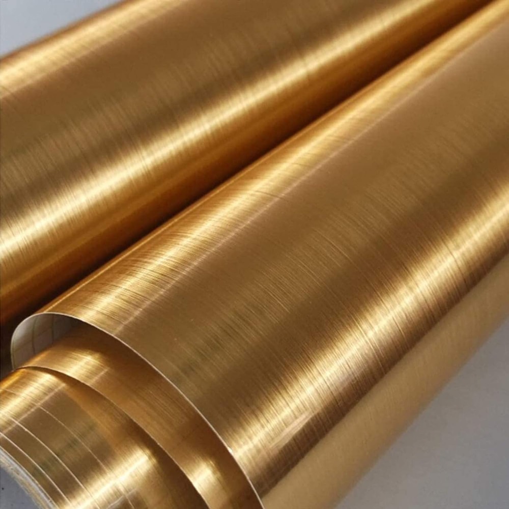 Gold Wallpaper Self-Adhesive C - Glitter Vinyl Roll 评论和价格