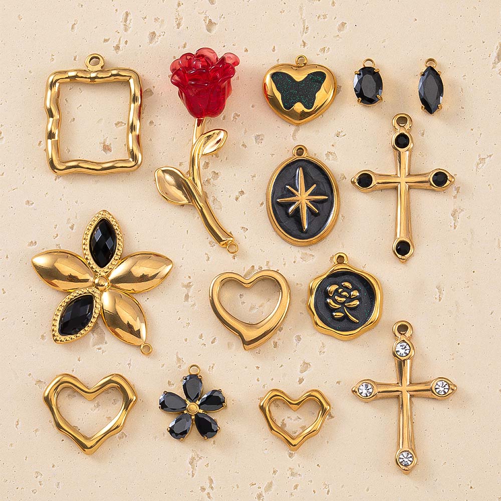 2pcs Stainless Steel Flower Cr - Embellishment Crafts 评论和价格