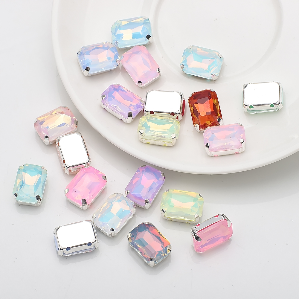10 Pcs 10x14mm Sew On Rhinesto - Sew On Rhinestone 评论和价格