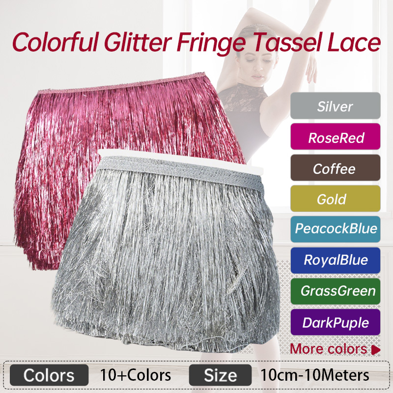 5/10Meters 10/15/20cm Sequin T - Fringe Ribbon Sewing 评论和价格