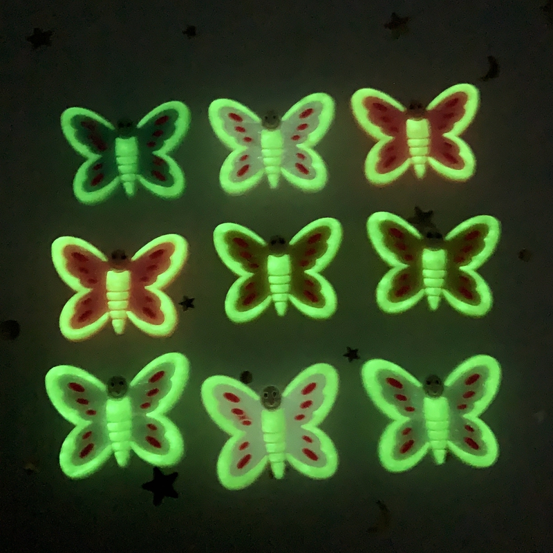 10pcs Cute Large butterfly PVC - Embellishment Glue Craft 评论和价格