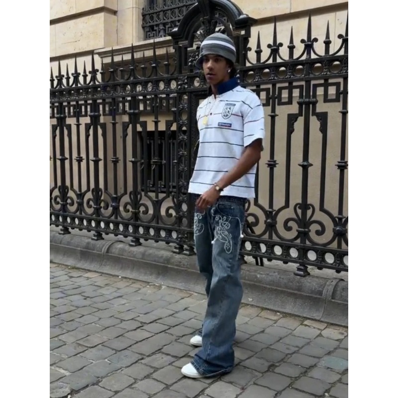 Retro Y2K 2 Pcs Set Street Sty - Embellish Knit 评论和价格
