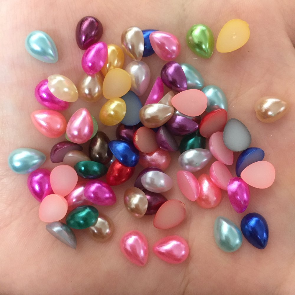 200PCS Resin Cute Drop Pearl B - Embellishment Glue Craft 评论和价格
