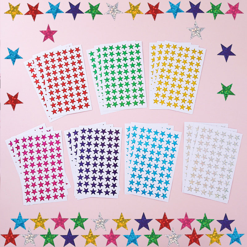 420Pcs Star Stickers Sparkly H - Glitter Vinyl Roll 评论和价格