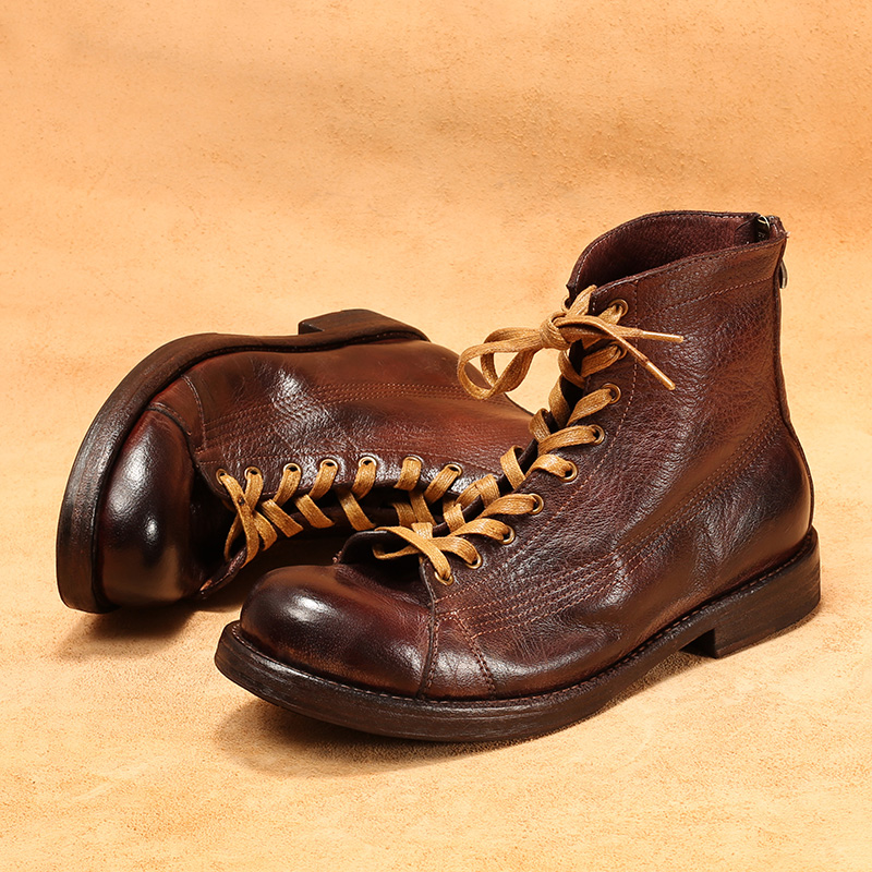 Men's High-top Goodyear-welted - Guipure Lace Panel 评论和价格