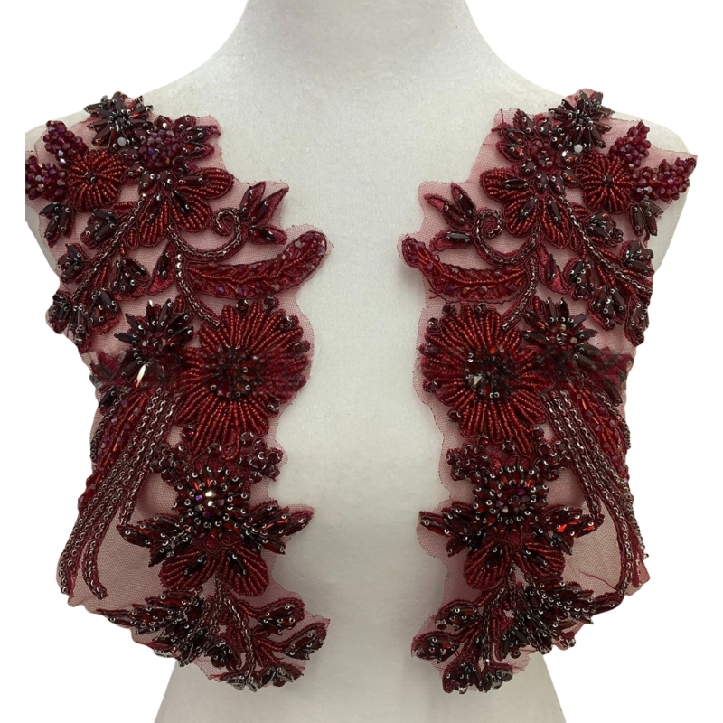 49MC Embroidery Beadwork Wheat - Applique Patch Flower 评论和价格