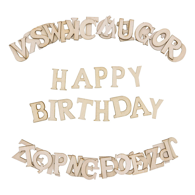 100pcs Letters Wooden Alphabet - Embellishments For Scrapbooking 评论和价格