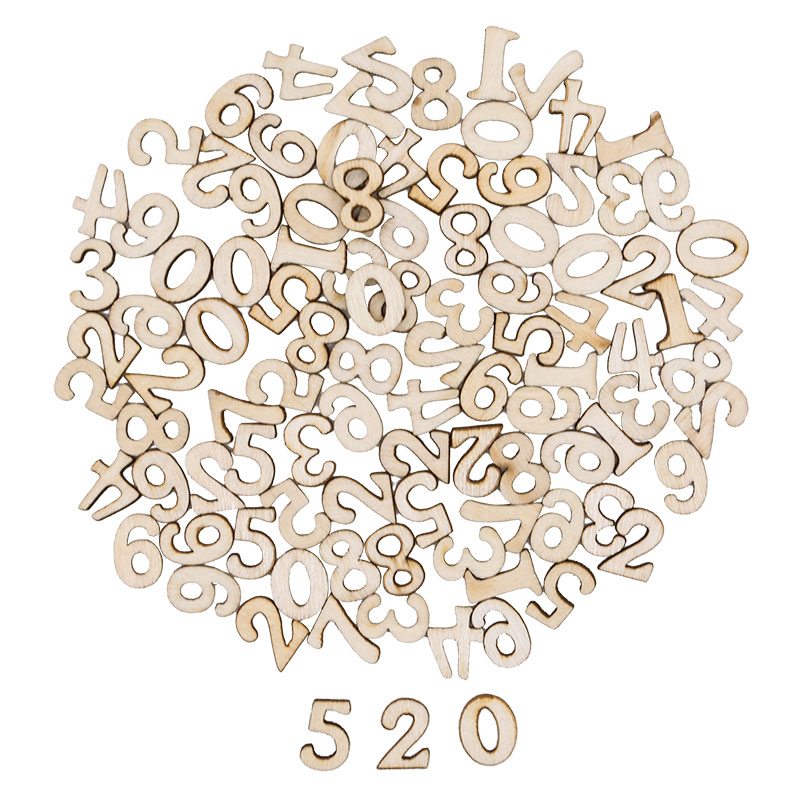100pcs Letters Wooden Alphabet - Embellishments For Scrapbooking 评论和价格