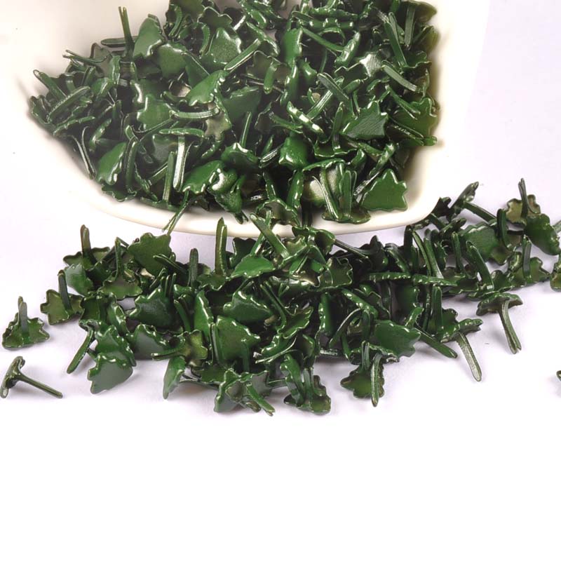 50pcs Mini Christmas Tree Brad - Christmas Craft Embellishment 评论和价格