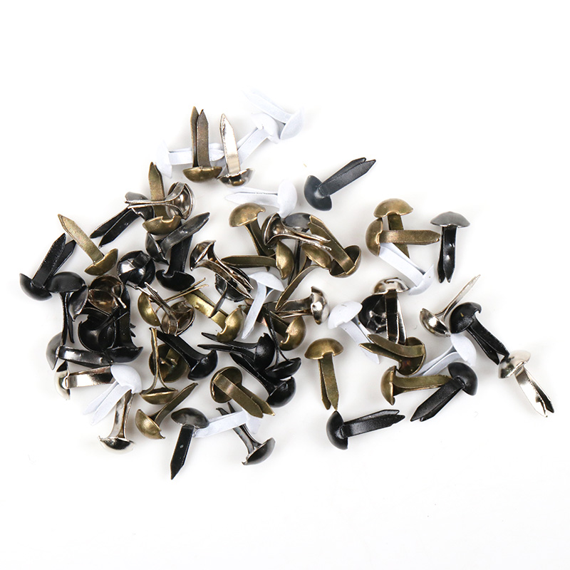 100pcs Mixed Round Metal Brad  - Embellishments For Scrapbooking 评论和价格