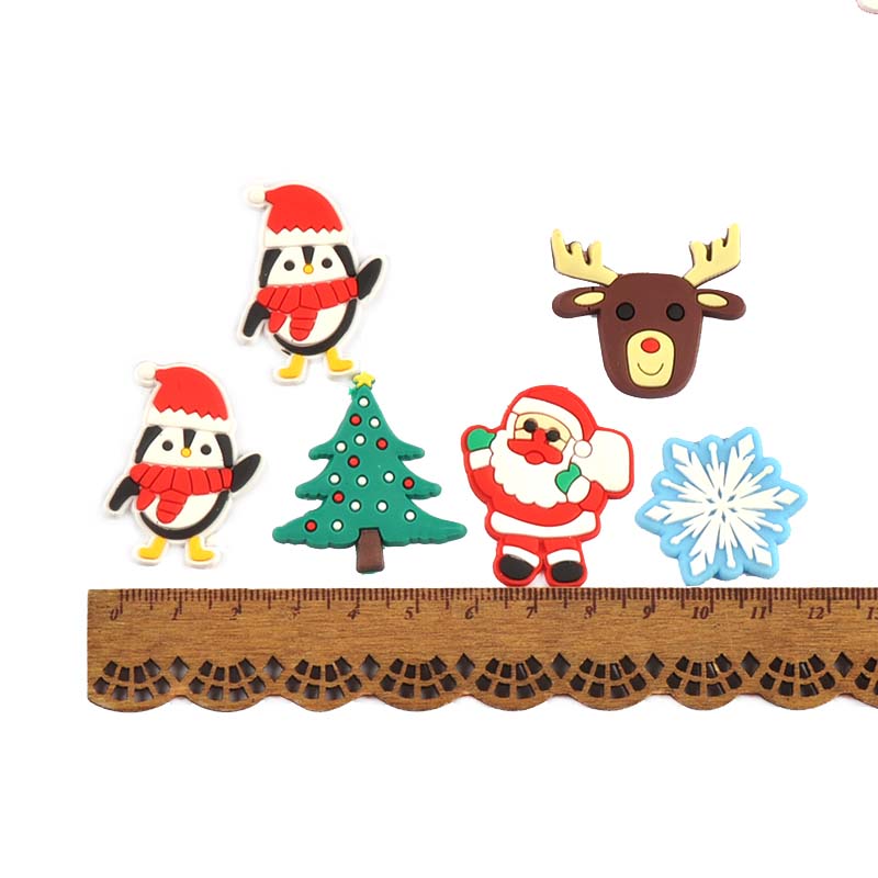 20pcs 3-4cm Santa Claus/Pengui - Christmas Craft Embellishment 评论和价格