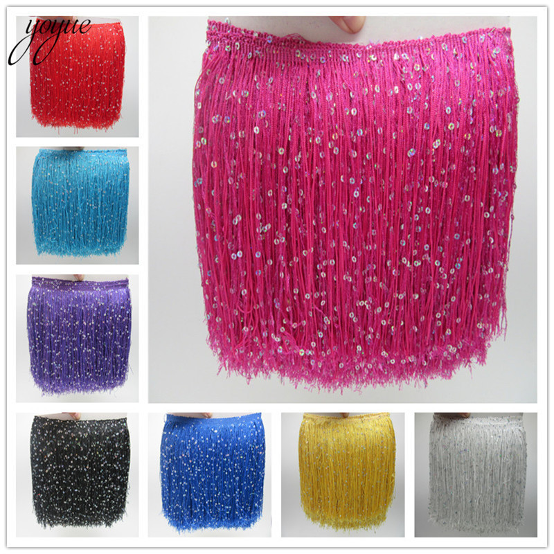 YOYUE 1Yard 20CM Long Polyeste - Fringe Ribbon Sewing 评论和价格