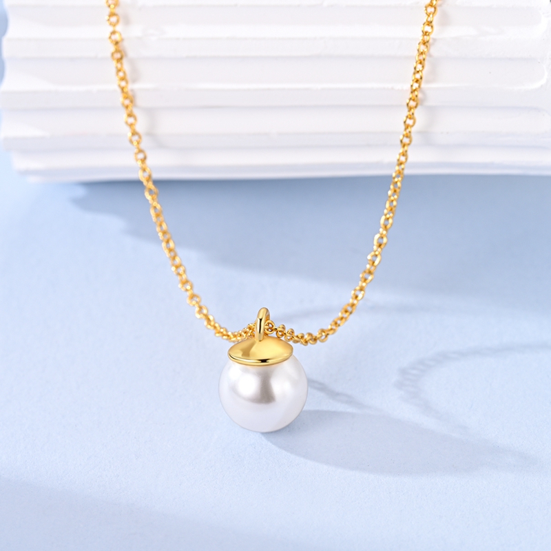 Original 925 Sterling Silver N - Pearl Trim Chain 评论和价格