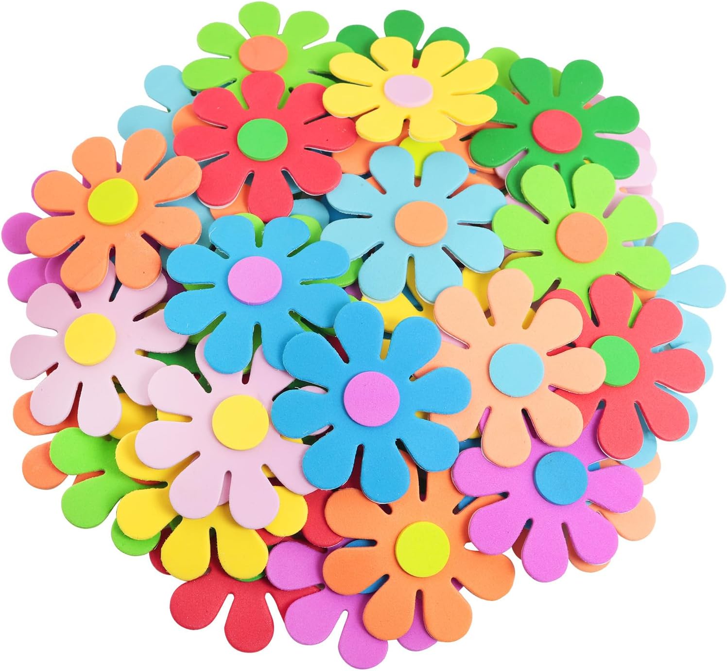 3D flower foam stickers Spring - Embellishment Crafts 评论和价格