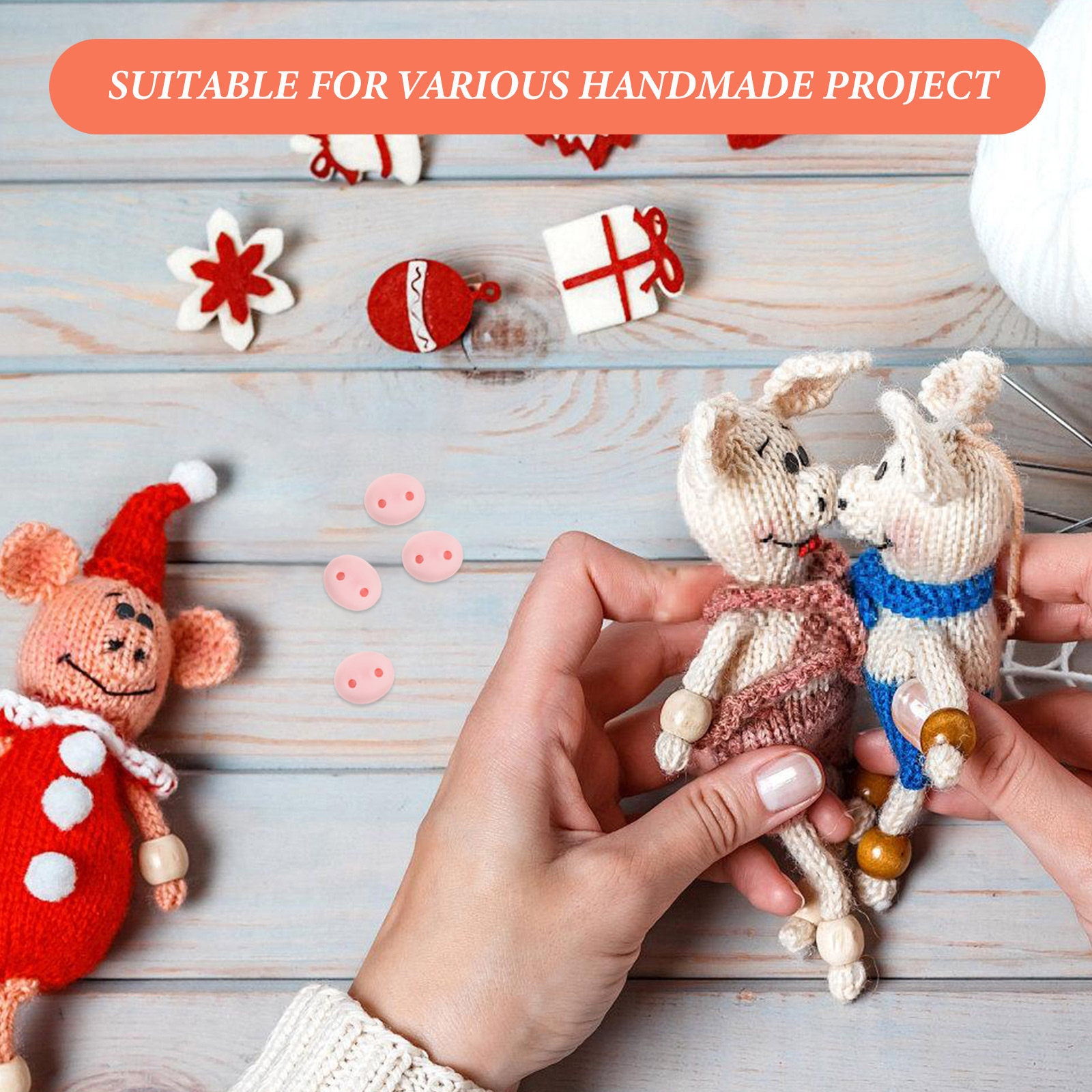 100Pcs Resin Pig Noses Craft E - Embellishment Glue Craft 评论和价格