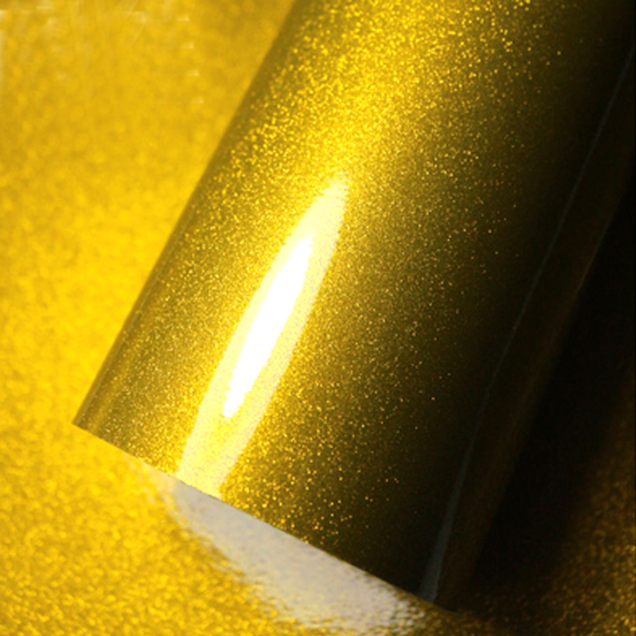 12/30/50/58CMX100CM/LOT Gold H - Glitter Vinyl Roll 评论和价格