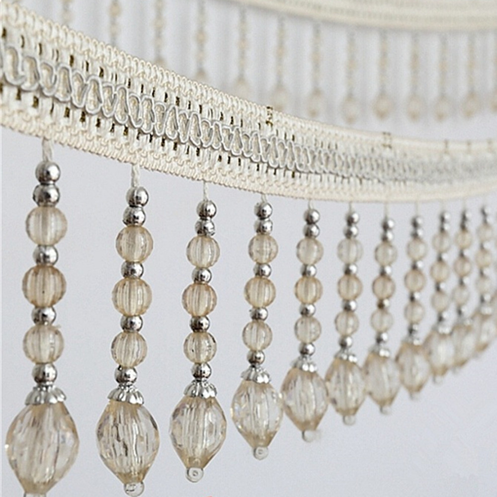 12yards Briaded Hanging Beads  - Fringe Ribbon Sewing 评论和价格
