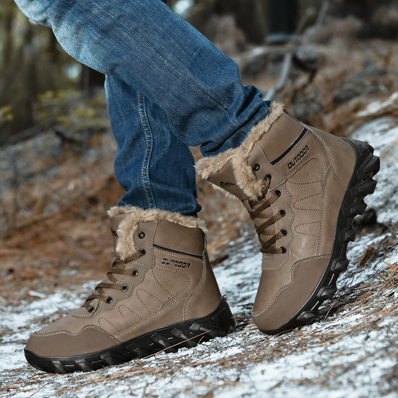 Men's Winter Boots Warm Waterp - Guipure Lace Panel 评论和价格
