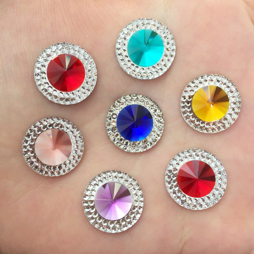 Resin 10/12/16mm Double Color  - Embellishment Glue Craft 评论和价格