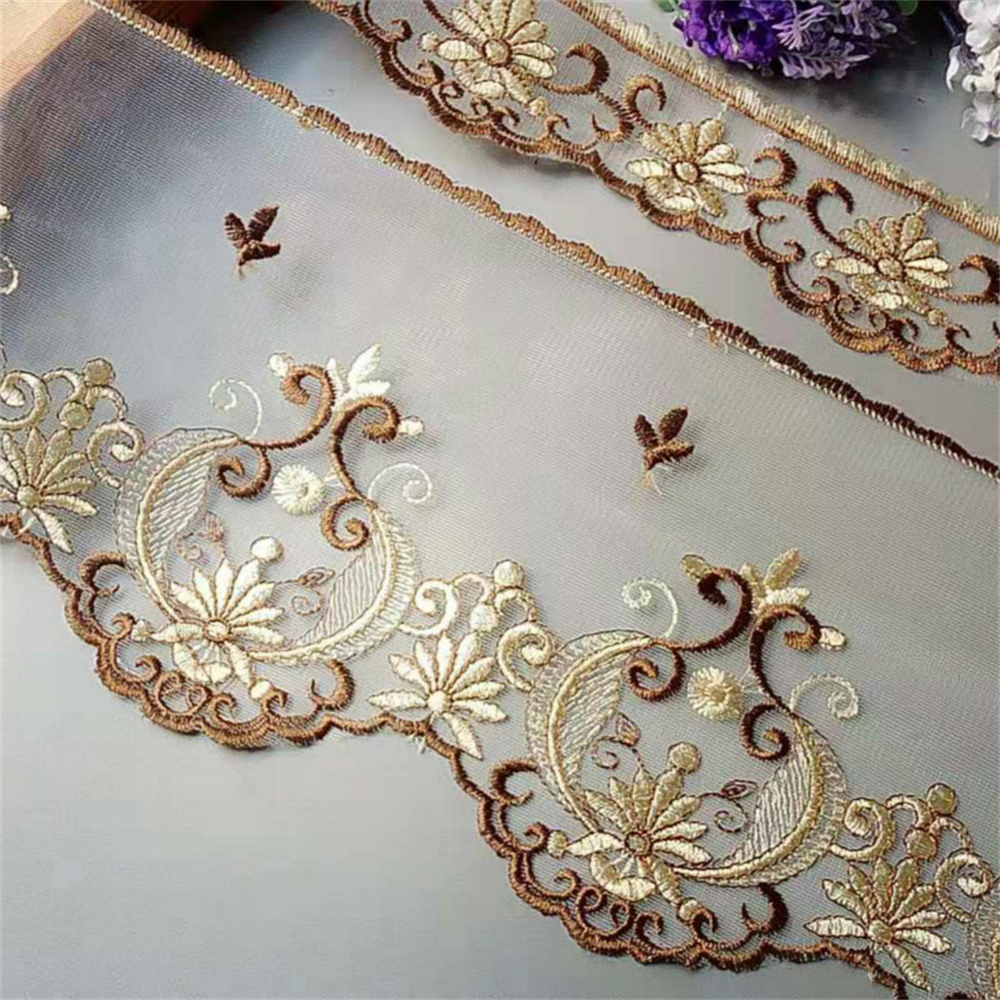 2 Yards Water-Soluble Mesh 182 - Beaded Trim Fringe 评论和价格