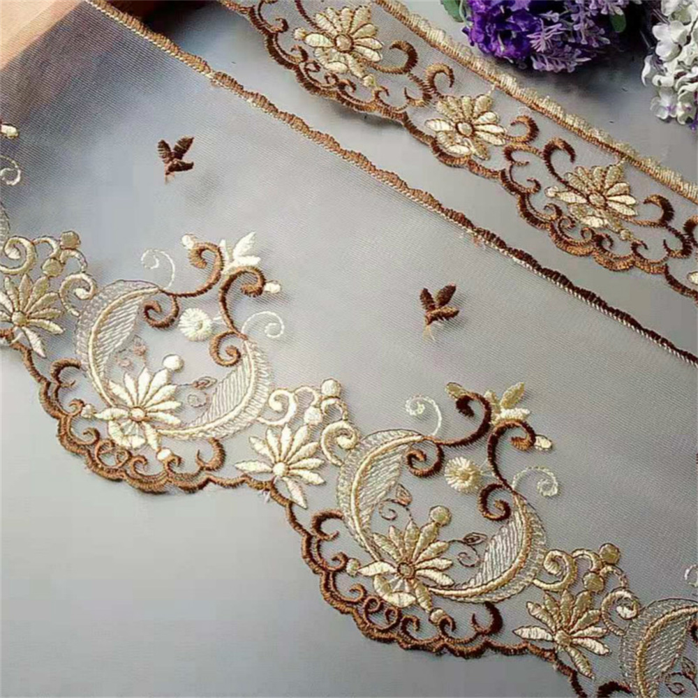 2 Yards Water-Soluble Mesh 182 - Beaded Trim Fringe 评论和价格