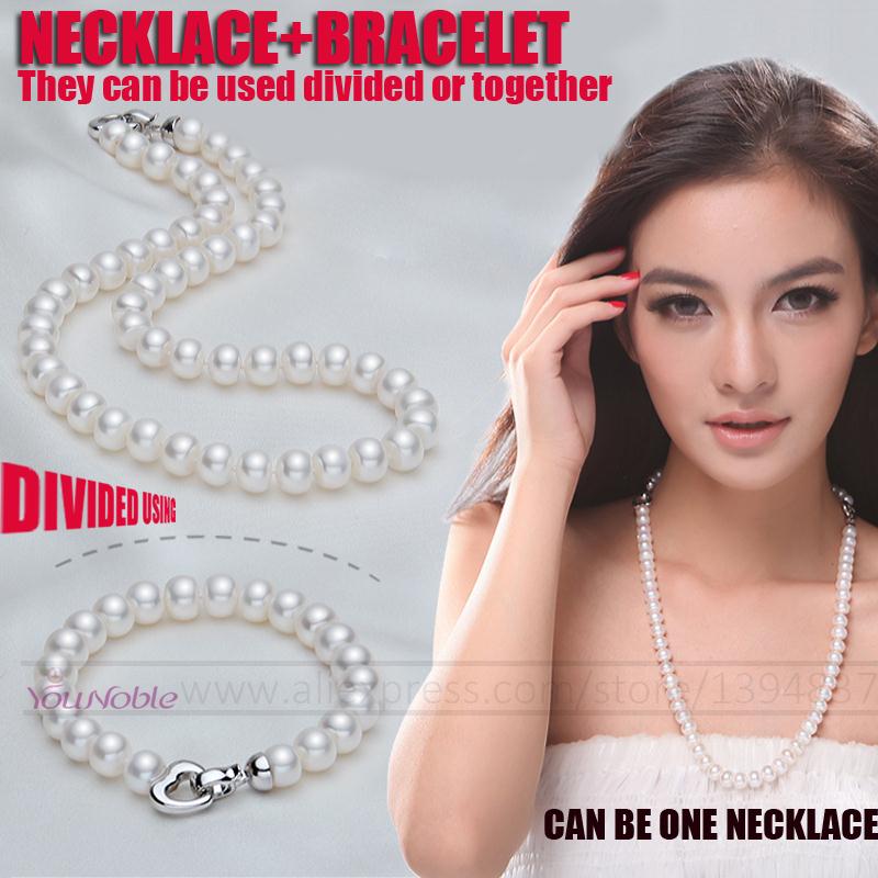 Wedding Natural Freshwater Pea - Pearl Trim Chain 评论和价格