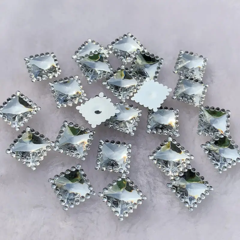 80pcs 12mm Crystal Acrylic Rhi - Embellishment Glue Craft 评论和价格