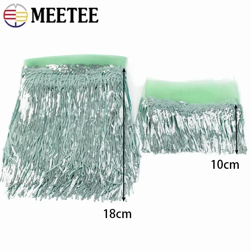 2/5/10Yards Sequin Embroidery  - Fringe Ribbon Sewing 评论和价格
