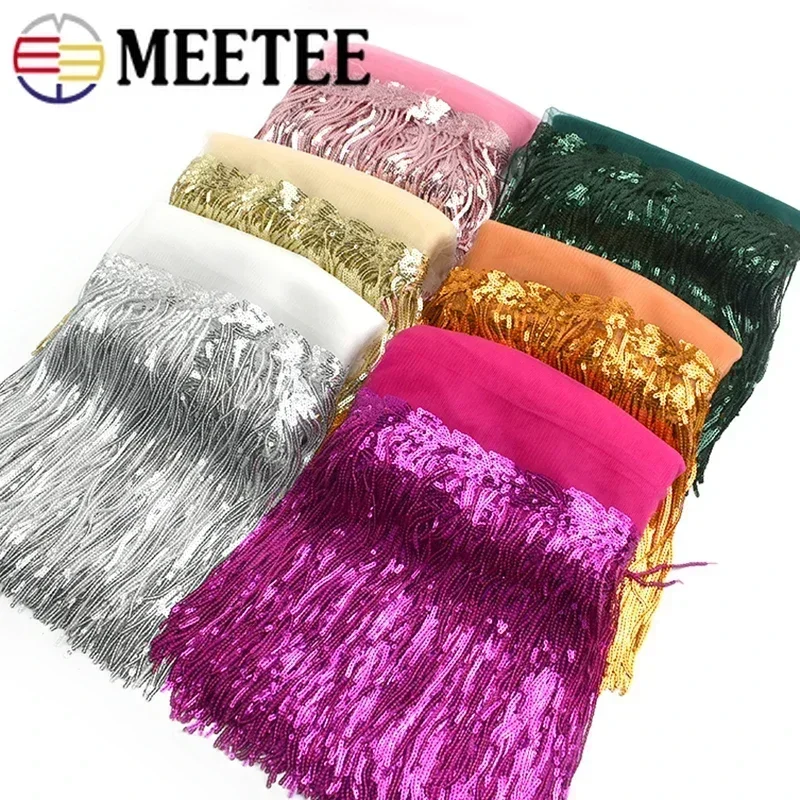 2/5/10Yards Sequin Embroidery  - Fringe Ribbon Sewing 评论和价格
