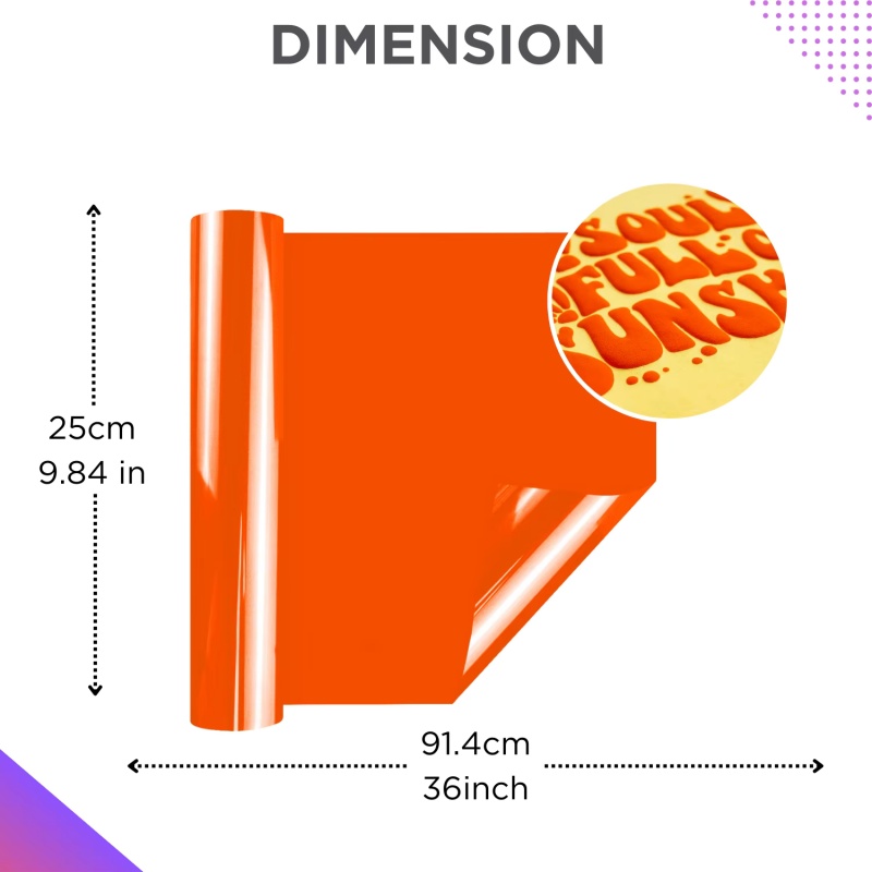 3D Puff Heat Transfer Vinyl, P - Glitter Vinyl Roll 评论和价格