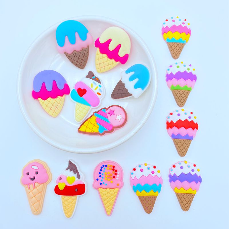 10/20pcs Cute Ice Cream Series - Embellishment Glue Craft 评论和价格