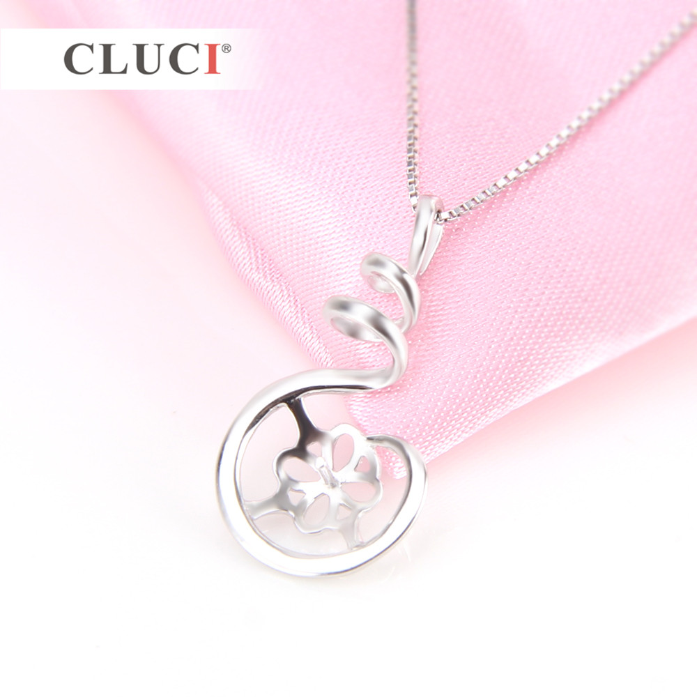 CLUCI 925 Sterling Silver Pend - Pearl Trim Chain 评论和价格