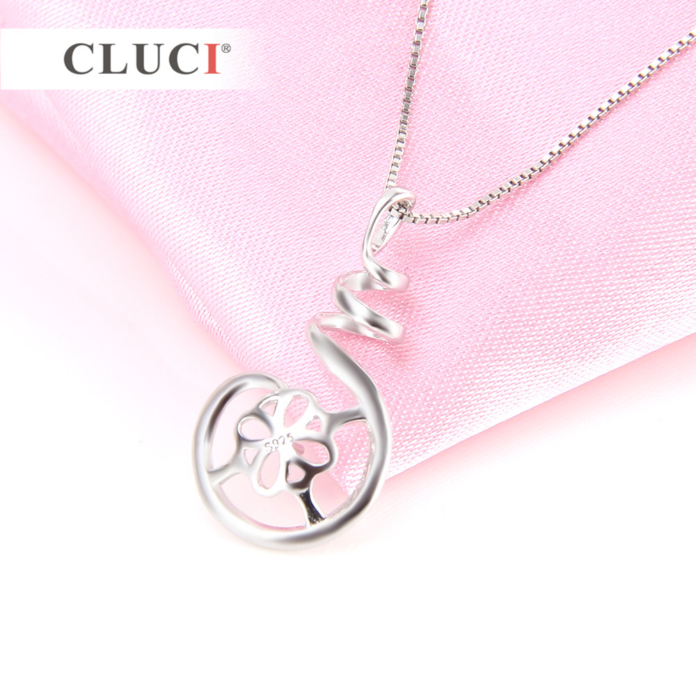 CLUCI 925 Sterling Silver Pend - Pearl Trim Chain 评论和价格