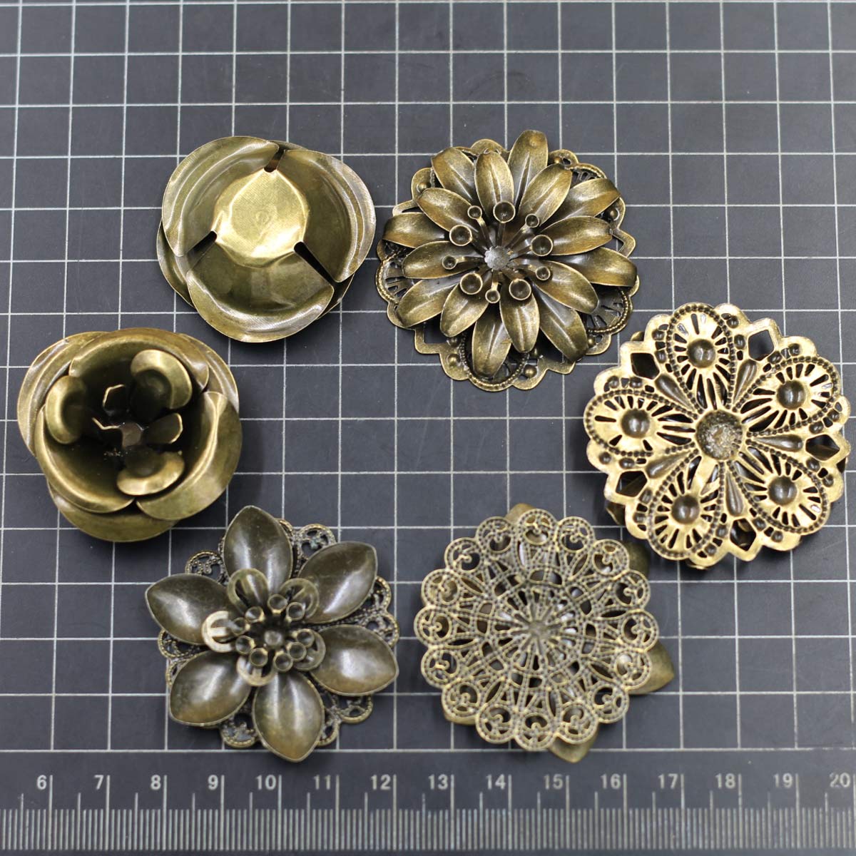 6Pcs Embellishments Combinatio - Embellish Craft 评论和价格