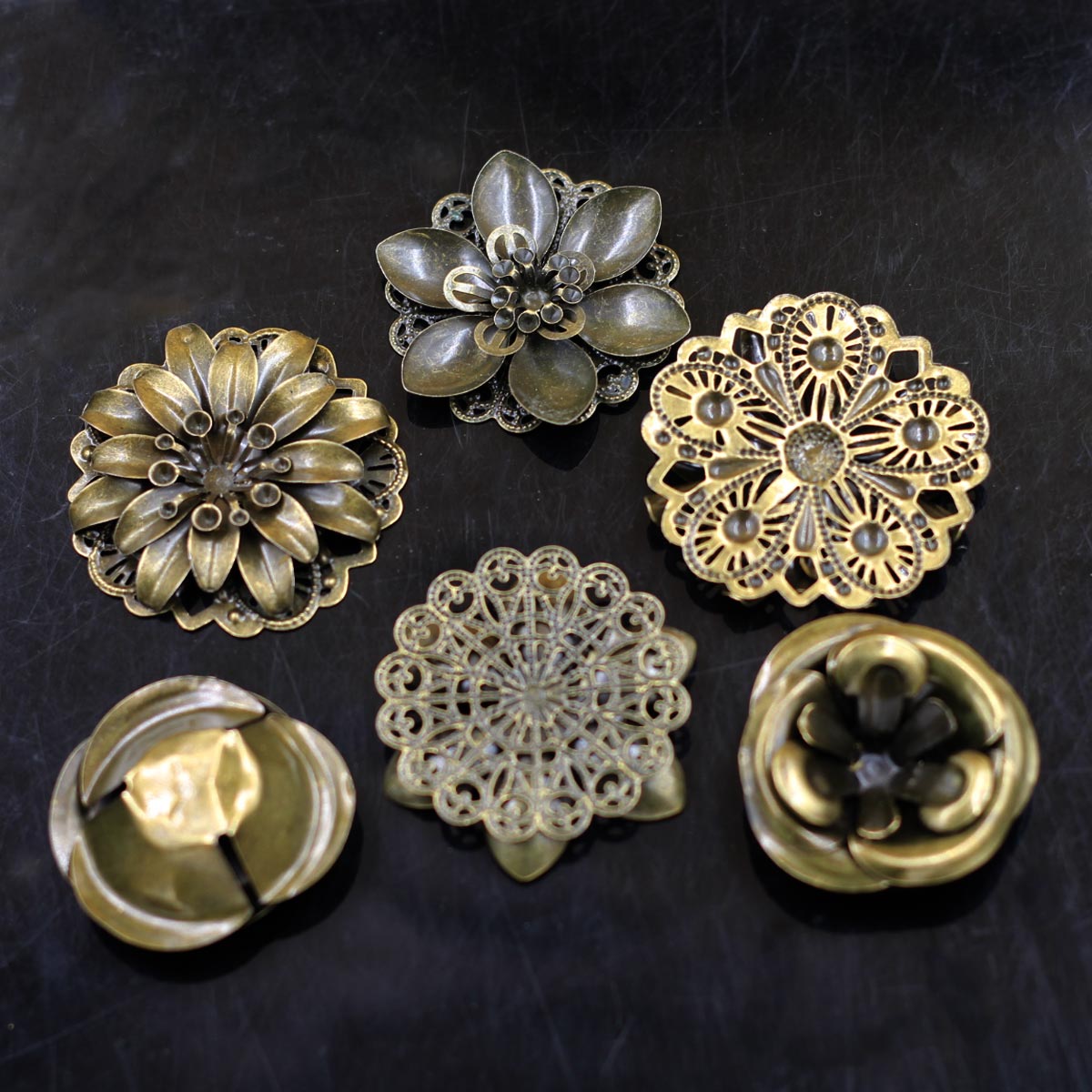 6Pcs Embellishments Combinatio - Embellish Craft 评论和价格