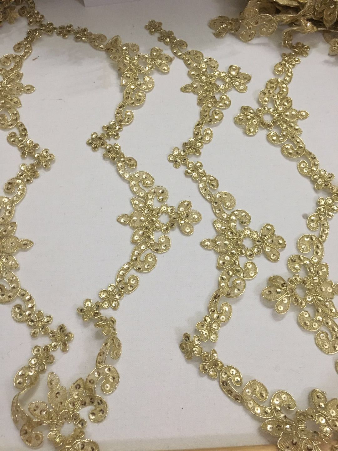 1y/7.5cm Exquisite Polyester S - Beaded Trim Fringe 评论和价格