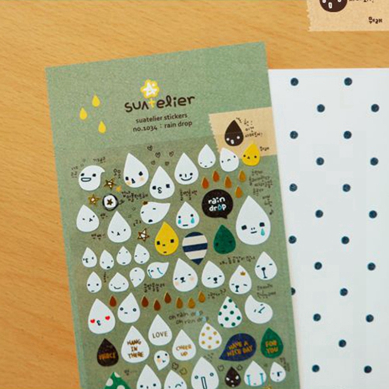 Korea Suatelier Rain Drop Stic - Embellishments For Scrapbooking 评论和价格