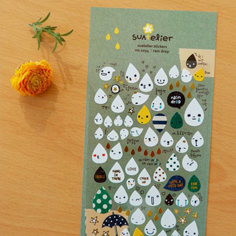Korea Suatelier Rain Drop Stic - Embellishments For Scrapbooking 评论和价格