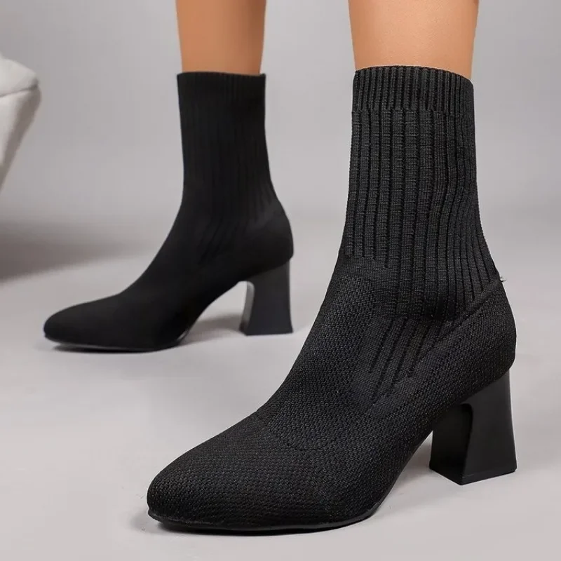Fashion Ladies Knitted Sock An - Embellish Knit 评论和价格