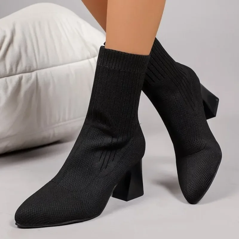 Fashion Ladies Knitted Sock An - Embellish Knit 评论和价格