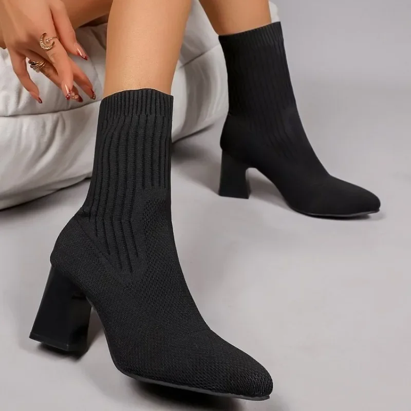 Fashion Ladies Knitted Sock An - Embellish Knit 评论和价格