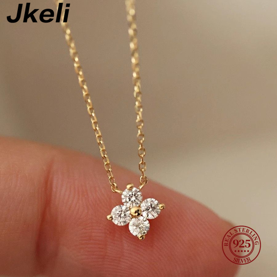 Jkeli 925 sterling silver plat - Pearl Trim Chain 评论和价格