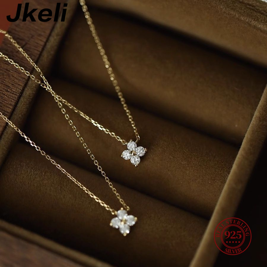 Jkeli 925 sterling silver plat - Pearl Trim Chain 评论和价格